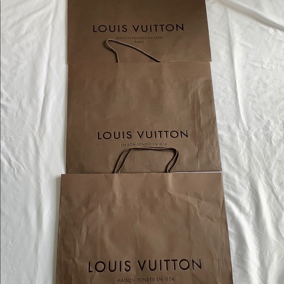 Louis Vuitton brown paper shopper shipping bag - Picture 6 of 7